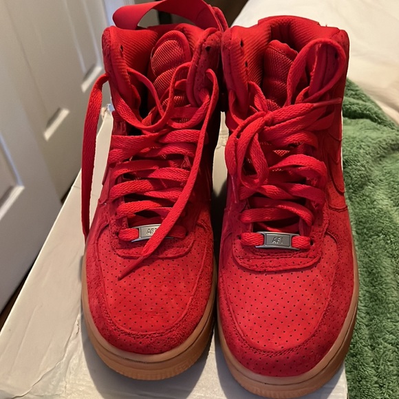 Nike Shoes - Red Nike Air Force One women’s shoe size 7.5(women’s) BRAND NEW